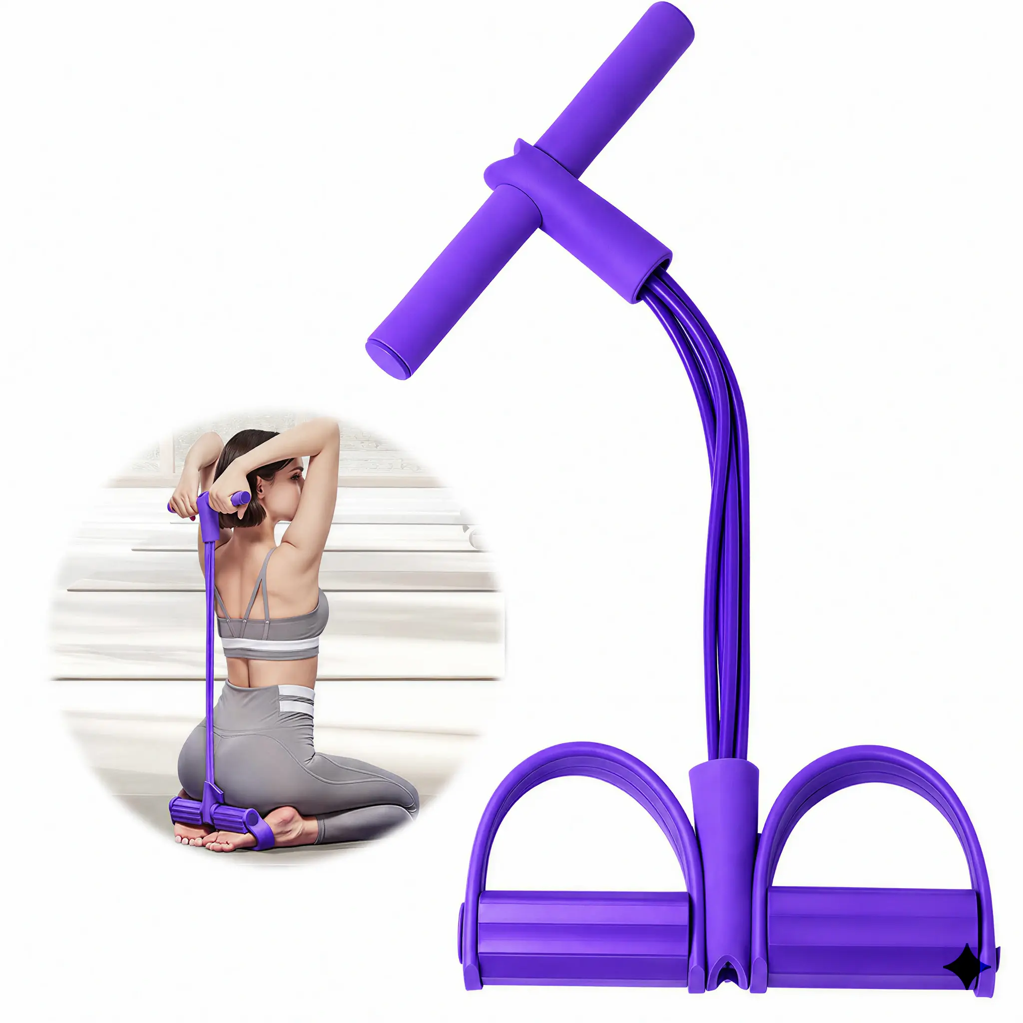 NEW Pilates Bar Kit with Resistance Bands, Resistance Band Bar, Portable Home Gym Equipment, Full Body Workout Set for Arms, Core, Legs and Glutes