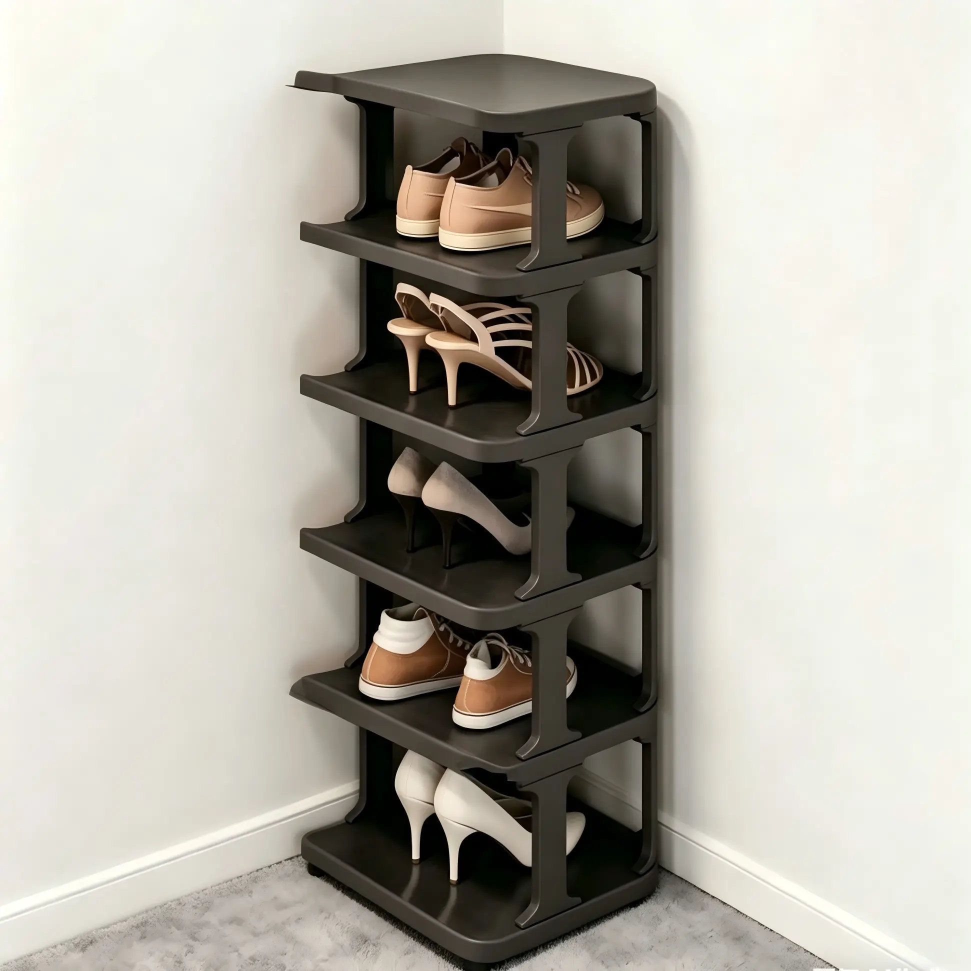 Multi-Layer Foldable Shoe Rack, Stable Structure & Compact Design, Multifunctional Storage Organizer For Small Spaces