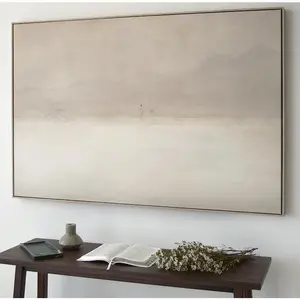 Jesus Leaves the 99 Premium Canvas, , Beige, White, Neutral, , Lost Sheep, Shepherd, Horizontal Sketch Bible Pray Faith Art Gift Artistic Cotton Decor Print Artwork Matte Minimalist Wall Ornaments Decoration Unframed Painting