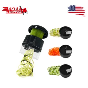 3 in 1 Vegetable Spiralizer Slicer Black
