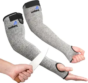OriStout Cut Resistant Farmers Sleeves with Thumb Hole, Arm Protectors for Thin Skin and Bruising, for Gardening, Welding, Kitchen, Arm Guards for Biting, Pet Grooming