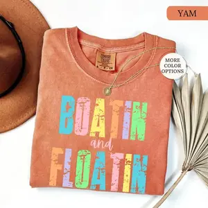Comfort Colors Boatin and Floatin Shirt, Lake Shirt, Summer Outfits Summer Season, Lake Vibes Tee