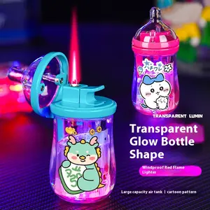 Cartoon-Style Cute Windproof Novelty Lighter (No Butane Gas Included)