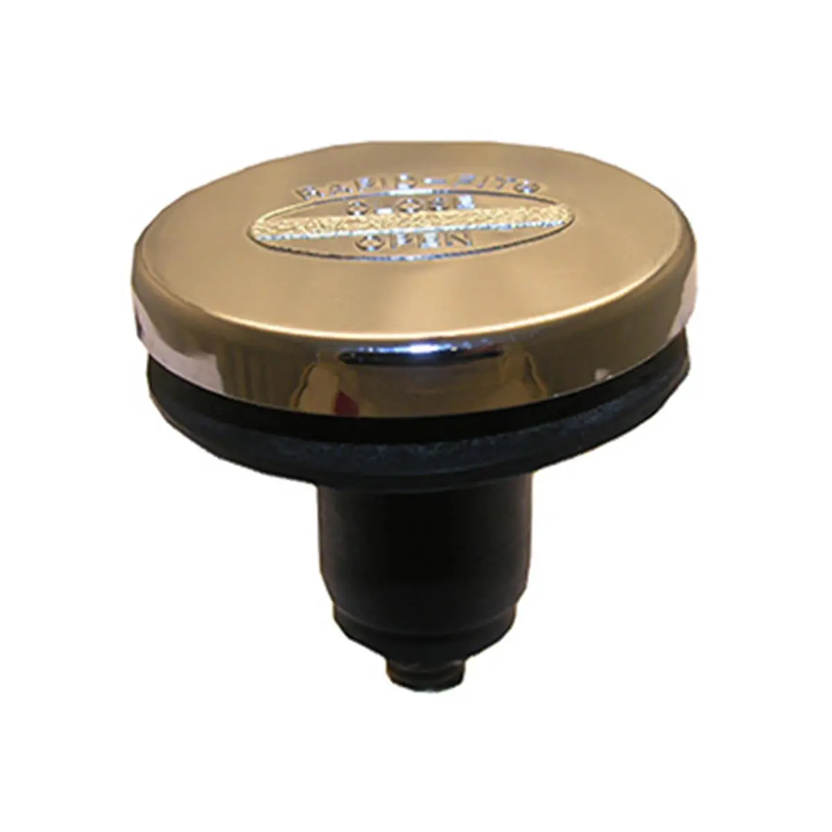 Larsen Supply 03-4823 Chrome-Plated Metal Tub Drain Stopper, Tip Toe Style with Rapid Fit, 0.38 x 1.75 in, for Marine and Boat Use