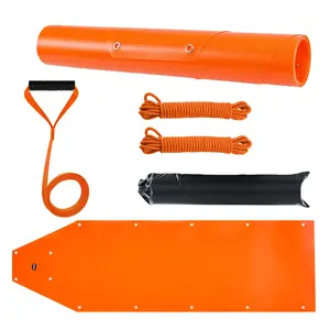 Deer Drag Sled 72.8/110 x 22.8 in 550lbs Multi Use PE Yard Utility Sled for Hauling