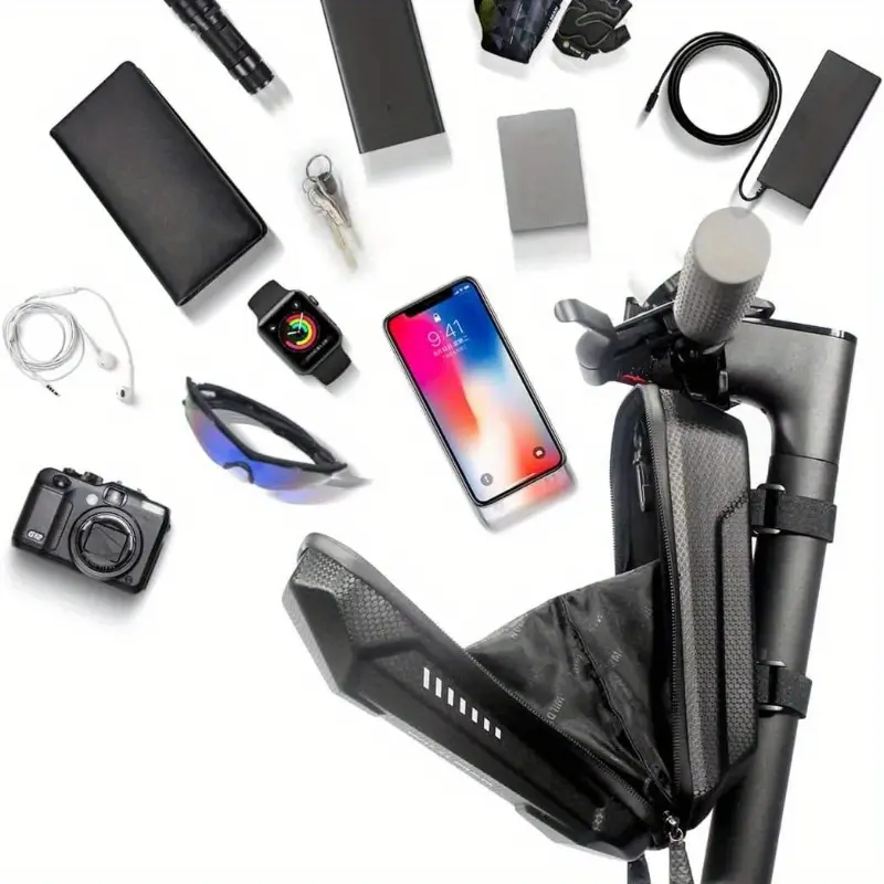 2L Bicycle Rack Bag Electric Scooter Bag Organizer Front Pack Electric Scooter Bag Waterproof Vehicle Bags Bicycle Accessories