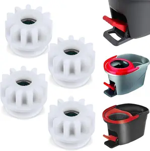4 Pcs Spin Mop Replacement Parts, Pedal Bearing Replacement for Ocedar Mop Bucket One Way Clutch Gear Sprockets Repair Compatible with 90% Rotation Mops Bucket on The Market