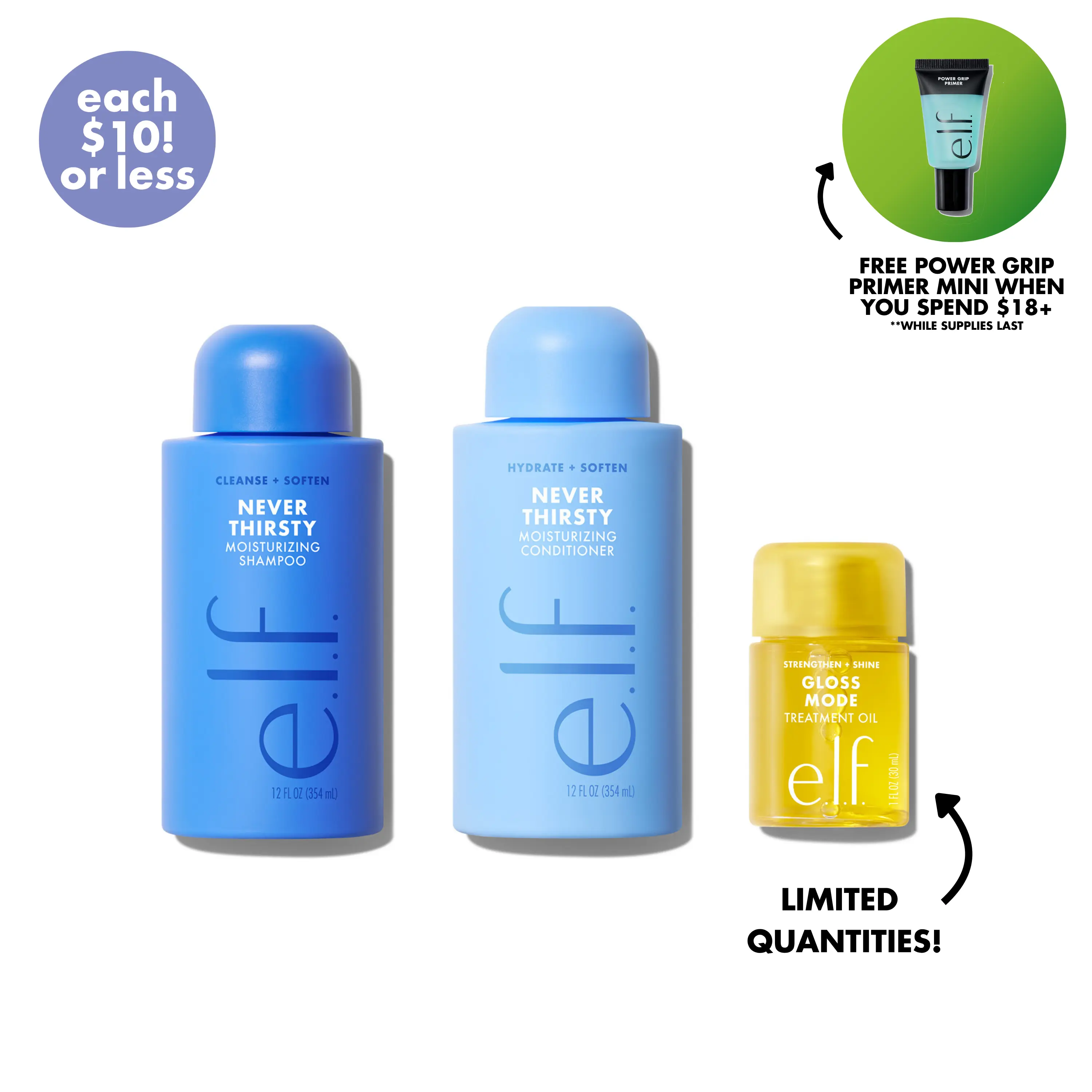 e.l.f. Gloss Mode Hair Bundles