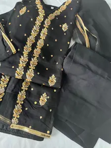 New 3pcs chiffon gown style front open dress L46 XL 48