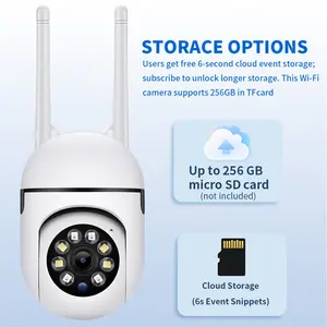 2.4GHz WiFi Remote Monitoring Camera, Outdoor Night Vision Security Camera, Smart 360 Degree Panoramic Camera, Office Factory Surveillance