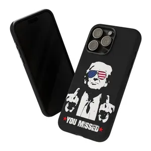 You Missed Trump Cell Phone Case, Trump Merch, Trump Rally Day Tough Case for iPhone 15 14 13 12 11 X, Customized Apple Accessories Protection Shockproof Personalized