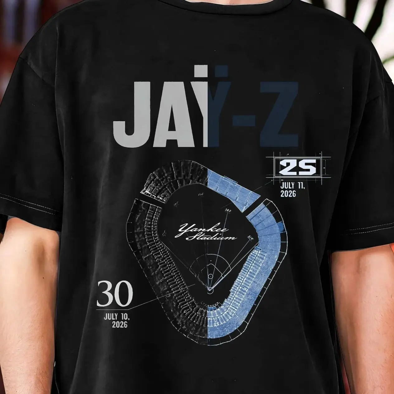 Jay-Z Yankee Stadium Anniversary Tee – 25th & 30th Celebration Shirt TCZ
