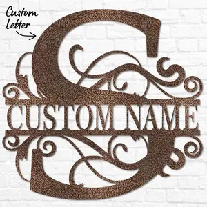 Custom Metal Signs | Monogram Wall Decor | Metal Wall Art | Last Name Sign | Family Name Sign | Personalized Wedding Gift | Custom Metal Art