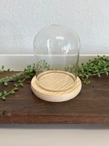 Wooden Glass Cloche