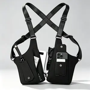 This adjustable kitchen accessories premium leather underarm bag has a hidden anti-theft pocket to safeguard phones and daily essentials,ideal for cycling,hiking,running and other outdoor activities.