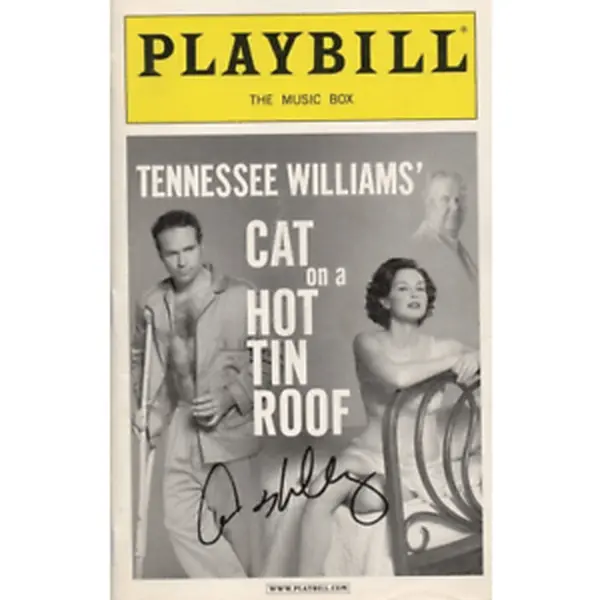 Ashley Judd Authentic Autographed Cat on a Hot Tin Roof Playbill