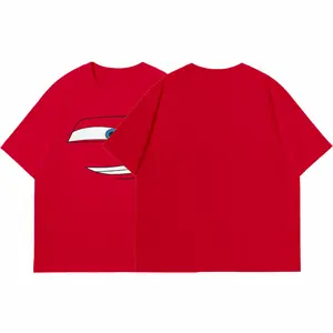 Retro Two Side Cars T-Shirt, Cars Movie T-Shirt, Mcqueen Retro Vintage Unisex Oversized Anime Graphic Tee – Trendy Y2K Acid Washed, Manga Game Movie Lover Gift For Fans Merch