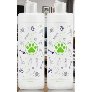 Dilution Bottles for Pet Grooming, Mixing Containers for Concentrated Dog Shampoo and Conditioner, 2 Pack Reusable Bottles with Measurement Marks, Easy-Pour Design for Professional Grooming, Leak-Proof Travel-Friendly Solution spray function pet  tools