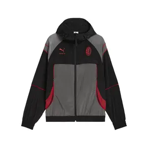 PUMA Mens Ac Milan X Slam Jam Jacket Athletic Outerwear Casual - Black