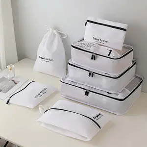 Packing Cubes for Suitcases, 7 Set Packing Cubes for Travel Women, Travel Luggage Packing Organizers, Travel Essentials Luggage Organizer Bags, for Suitcases Durable Travel Essentials Bags Set