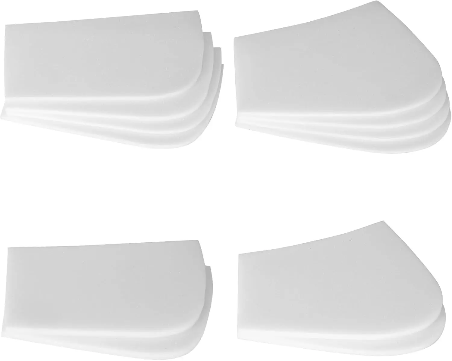 12-Pack Shock Absorbing Saddle Pad Shims for Horseback Riding Equestrian Performance and Saddle Fit Comfort Adjustment,Replacement Memory Foam Shims for Horseback Riding Cushioning Support,White