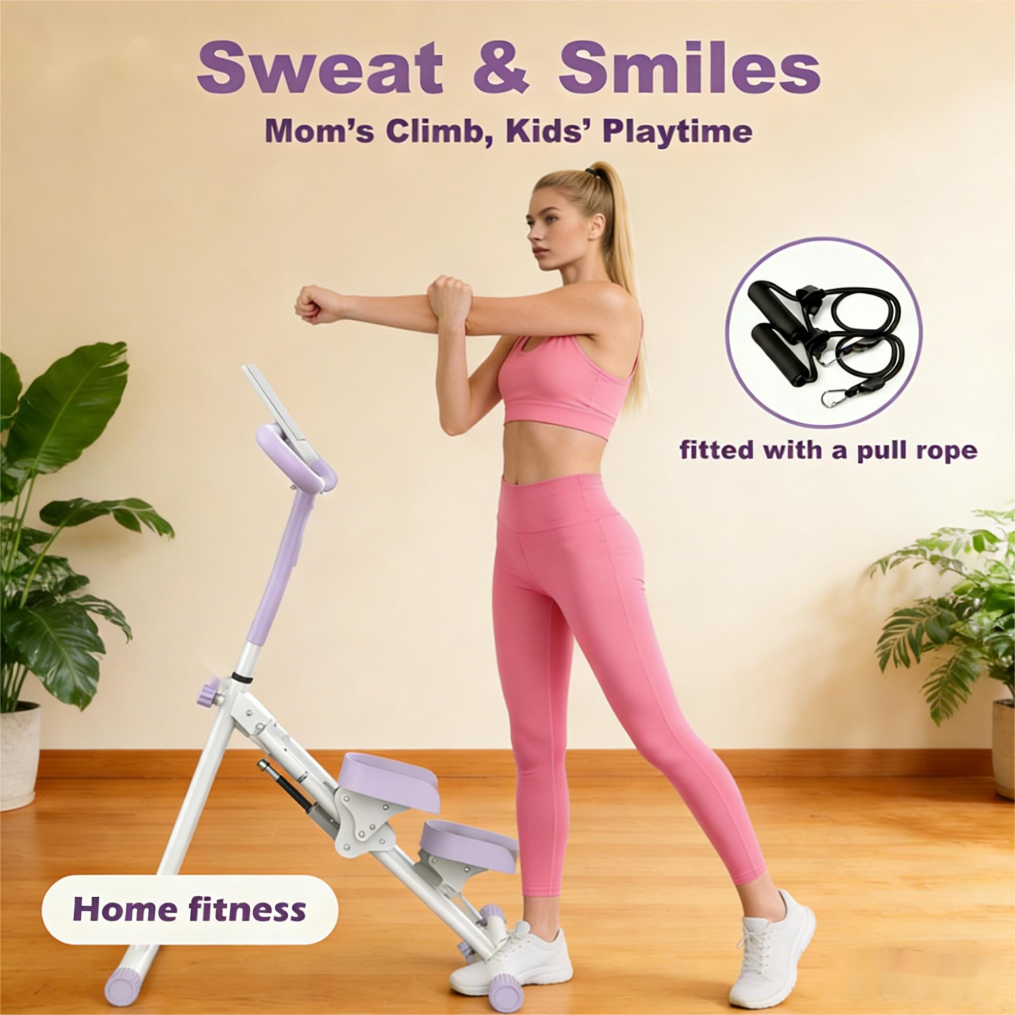 Foldable Vertical Climber 330LBS Home Stepper Machine Silent Hydraulic Exercise Equipment for Full Body Workout Foldable Vertical Climber 330LBS Home Stepper Machine Silent Hydraulic Exercise Equipment for Full Body Workout