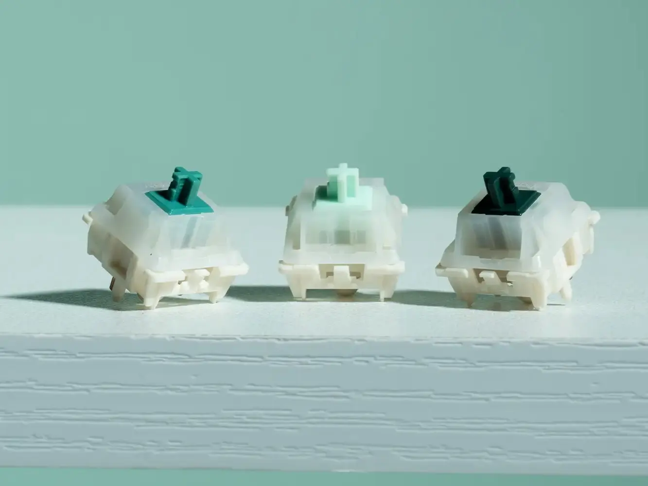 GATERON x Ukeebs Green Switch Set, Pre-Lubed 5-Pin SMD RGB Mechanical Keyboard Switches, POM Stem, Nylon Bottom Housing, PC Top Housing, Single-Stage Spring for Custom Hot-Swap Keyboard Modding