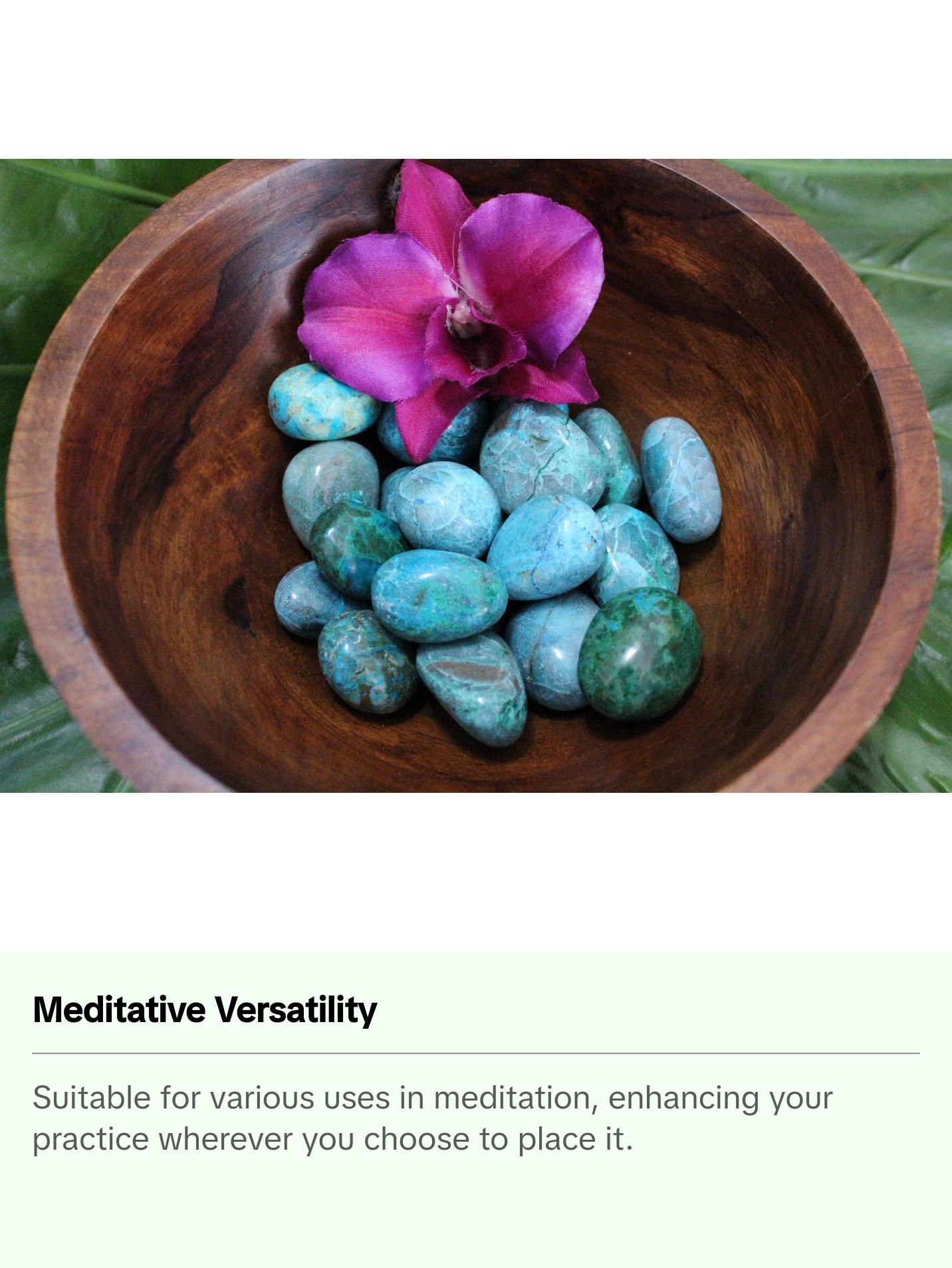 Chrysocolla Crystal Tumble