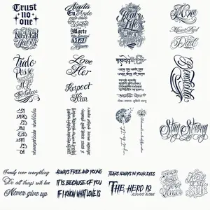 Flower Arm Temporary Tattoo Sticker, 16pcs/set Waterproof Long Lasting Fake Tattoo, Body Fake Tattoos, Body Art Semi-permanent Herbal Tattoo