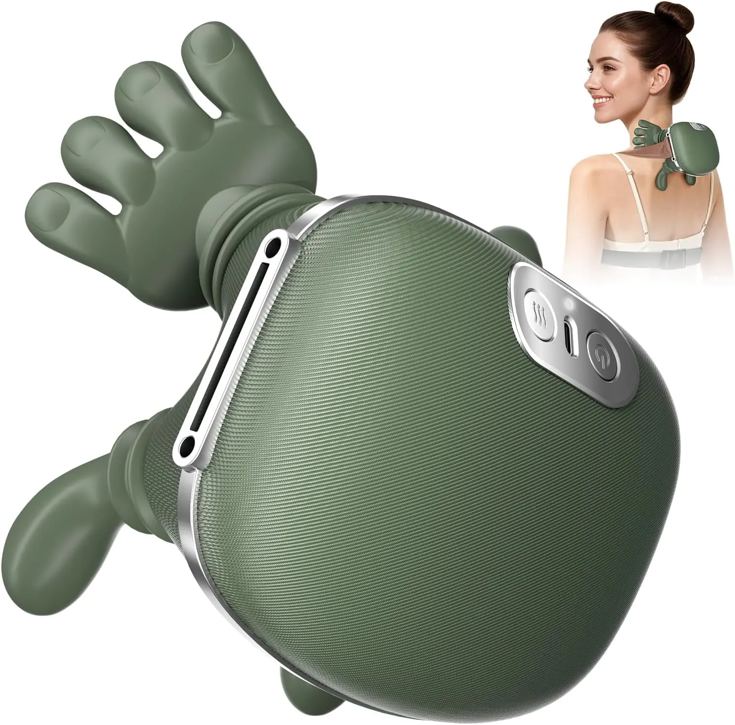 2026 Upgraded Version Shoulder Massager Electric Cervical Massager Wireless Portable 3D Kneading Massage for Pain Relief deep Tissue，Leg Neck & Back Massager & Lightweight Gift summerwins muscle Adjustable Relaxing Daily masajeador portatíl
