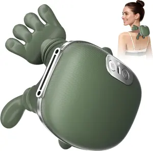 Memorial Day Shoulder Massager Electric Cervical Massager Bionic Hand Heating Wireless Portable 3D Kneading Massage for Neck Shoulders & Hands Unisex Lightweight & Adjustable Speed Settings fathersdaygift