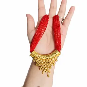 Nepali Traditional Hydro Potey Gold Tone Jhalaar C Tilhari for women