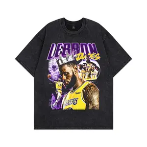 Los Angeles Lakers King Crown Vintage Washed Oversized T-Shirt Basketball Legend Retro 90s Hip Hop Rap Graphic Grunge Streetwear Unisex Sports Fan Casual Tribute Tee Top