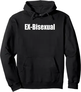 Ex - Bisexual Funny LGBT Gay Pride Flag Pullover Hoodie - Rivkafia Shop 95B0C43X98CC
