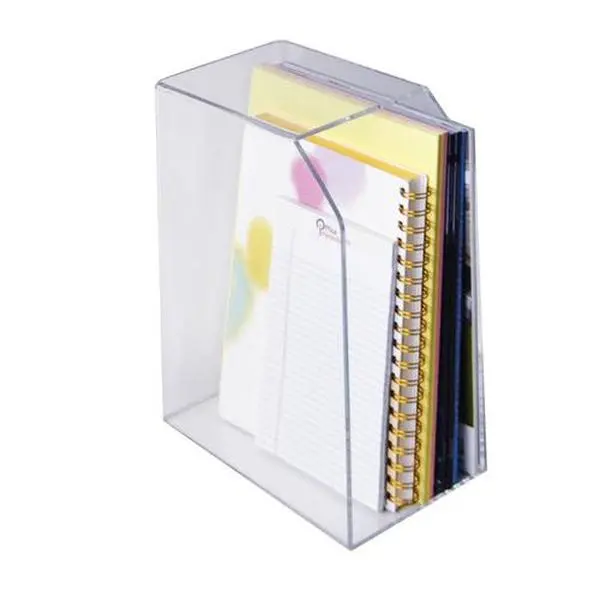 Azar Displays Acrylic Desktop Magazine and File Holder, Clear