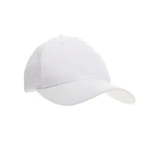 PAGE and TUTTLE Mens Solid Brushed Structured Cap Golf Athletic Athletic Cap - White