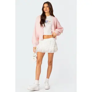 Adeena Layered Ruffle Mini Skirt