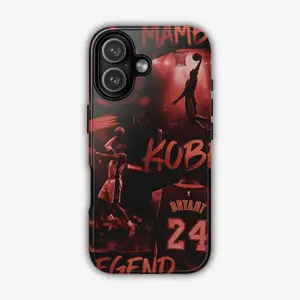 Kobe Bryant Legend Phone Case – Basketball Icon Art, Mamba Mentality Design Suitable for iPhone 17-11 Pro Max/Plus and  Samsung Galaxy S23-25