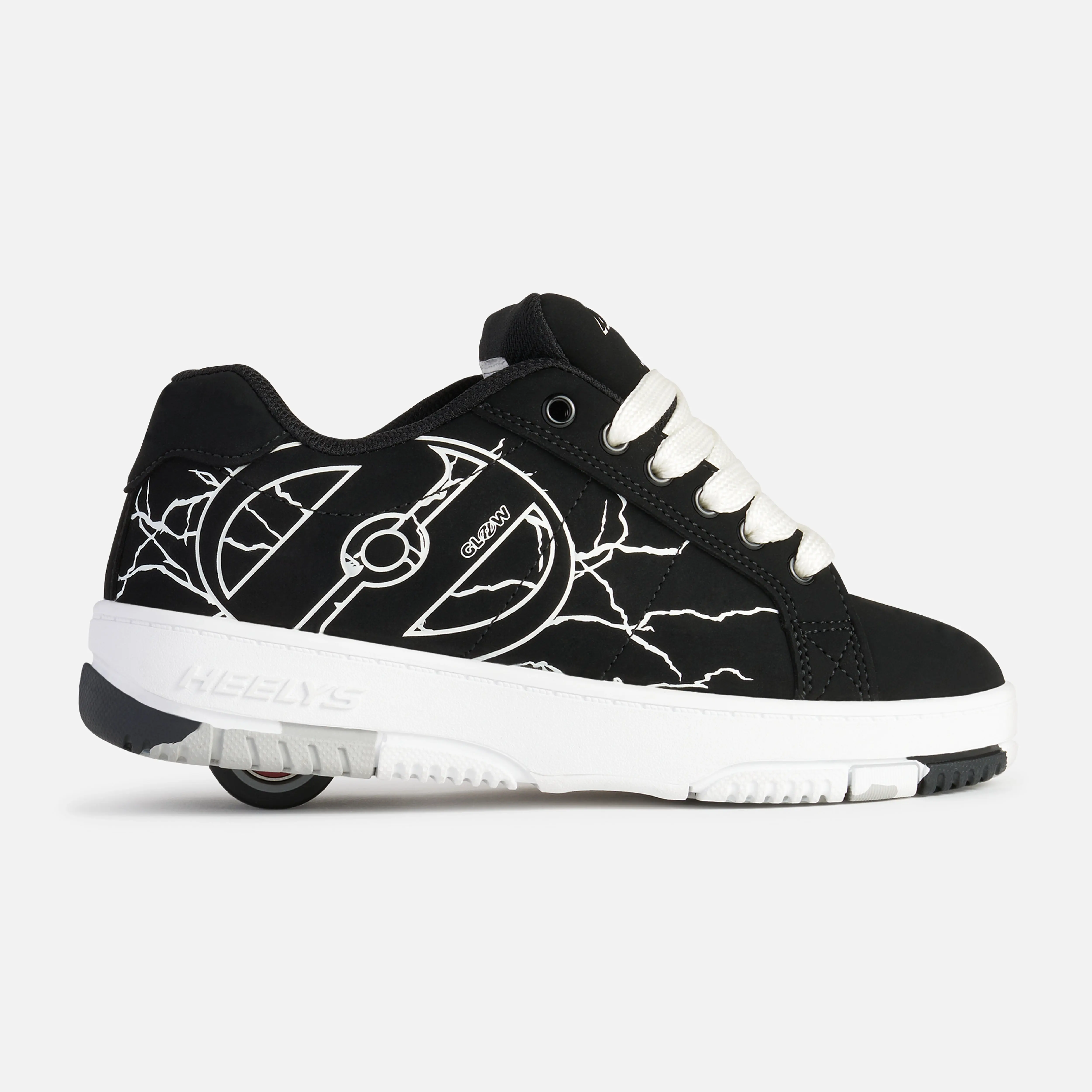 OG Heelys Shoes - Glow In the Dark Chunky Skater style sneaker with wheels