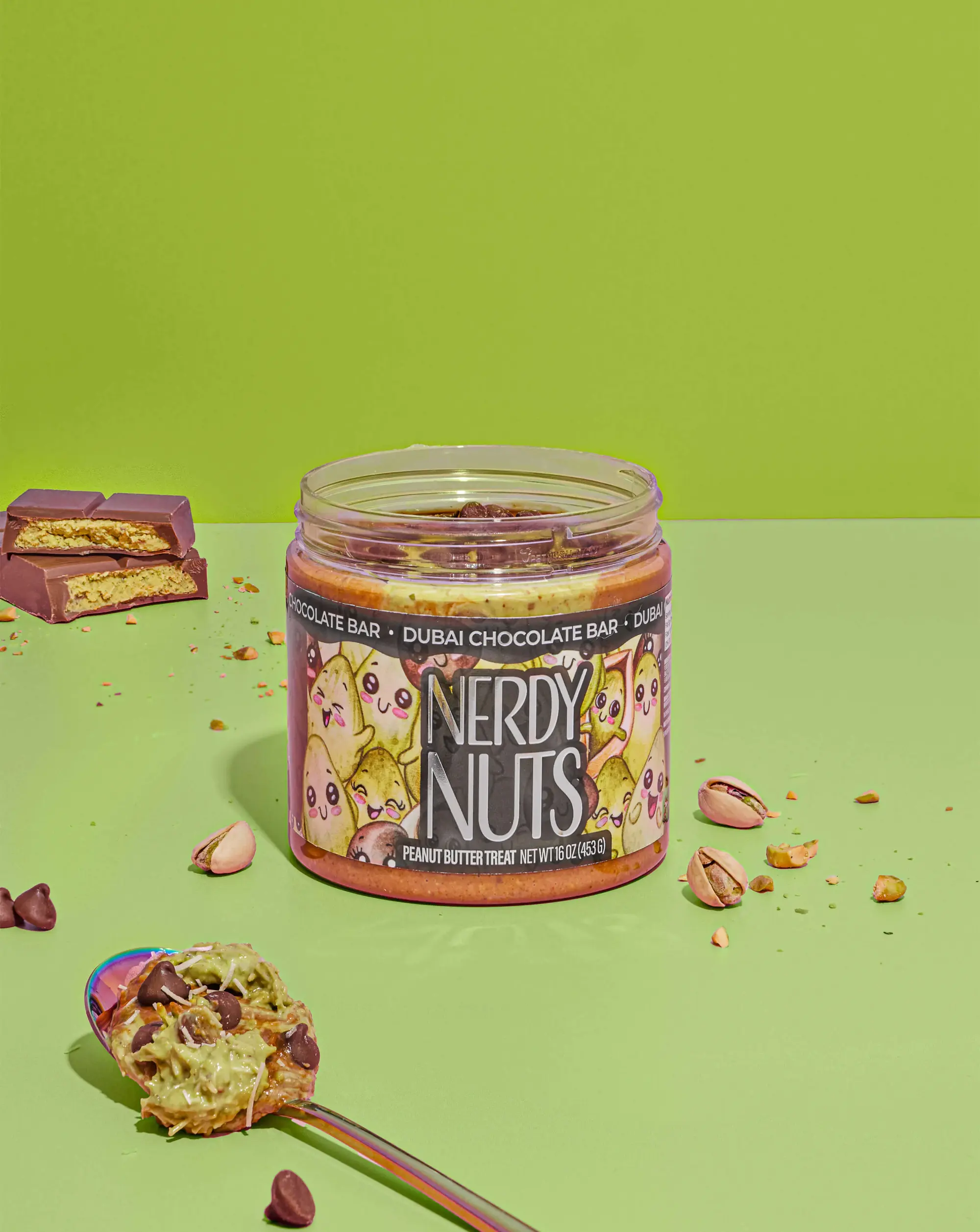 Dubai Chocolate Bar Peanut Butter Treat