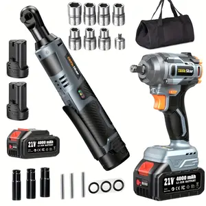 The Ratchet Wrench is available for individual purchase Electric Ratchet Wrench 3/8 Inch + 400 Nm Impact Wrench, Variable Speed Trigger, Batteries & Fast Charger, 1/4 Inch Adapter, Impact Wrench For Automotive And Domestic Use, Repair Goodies
