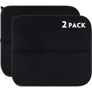 2 Pack Dish Drying Mat, Microfiber Dish Drainer Mat 16x18 inch Large Size Dish Drying Pad, Ultra Absorbent Dish Drying Mats for Kitchen Counter, Coffee, Rack