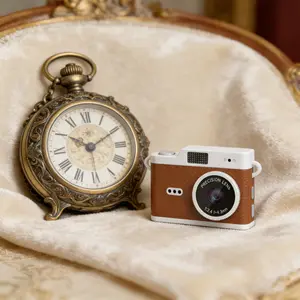 New 1080P Retro Mini Keychain Camera Micro with 32GB Card,  Retro Snap Digital Camera 6 Filters,0.96'' HD Tiny Vintage Video Recorder for Travel Study Outdoor Activities