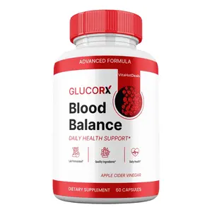 GlucoRX Blood Balance Capsules, Max Strength Formula Gluco RX pills (1 Pack)