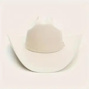 Western Cowboy Hat with Curved Brim, Solid Color, for Men and Women — Casual and Formal Occasions, Farm/Ranch Outings, Vintage Cowboy Hat - eg