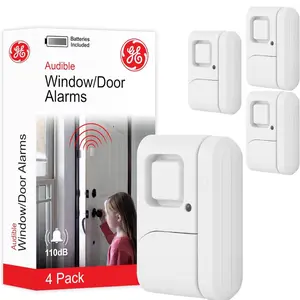 GE Personal Security Window and Door Alarm, 4 Pack