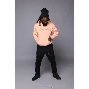 Heavy Blend Fleece Hoodie Peach.