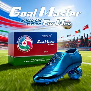 Unique Blue Soccer Boot Men’s Niche Perfume | Long Lasting Sport Cologne ,Exquisite Gift Box, 100ML, 3.38Oz，Aquatic Woody Notes，Elegant Bottle Design