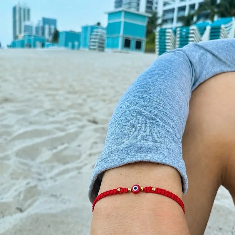 Red String Evil Eye Bracelet | Adjustable Handmade Protection Bracelet | Lucky Charm | Unisex Jewelry for Men & Women