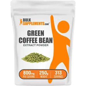 BulkSupplements Green Coffee Bean Extract Powder - Natural Antioxidants - Beverage Powder - 100g-1kg - 800mg per Serving